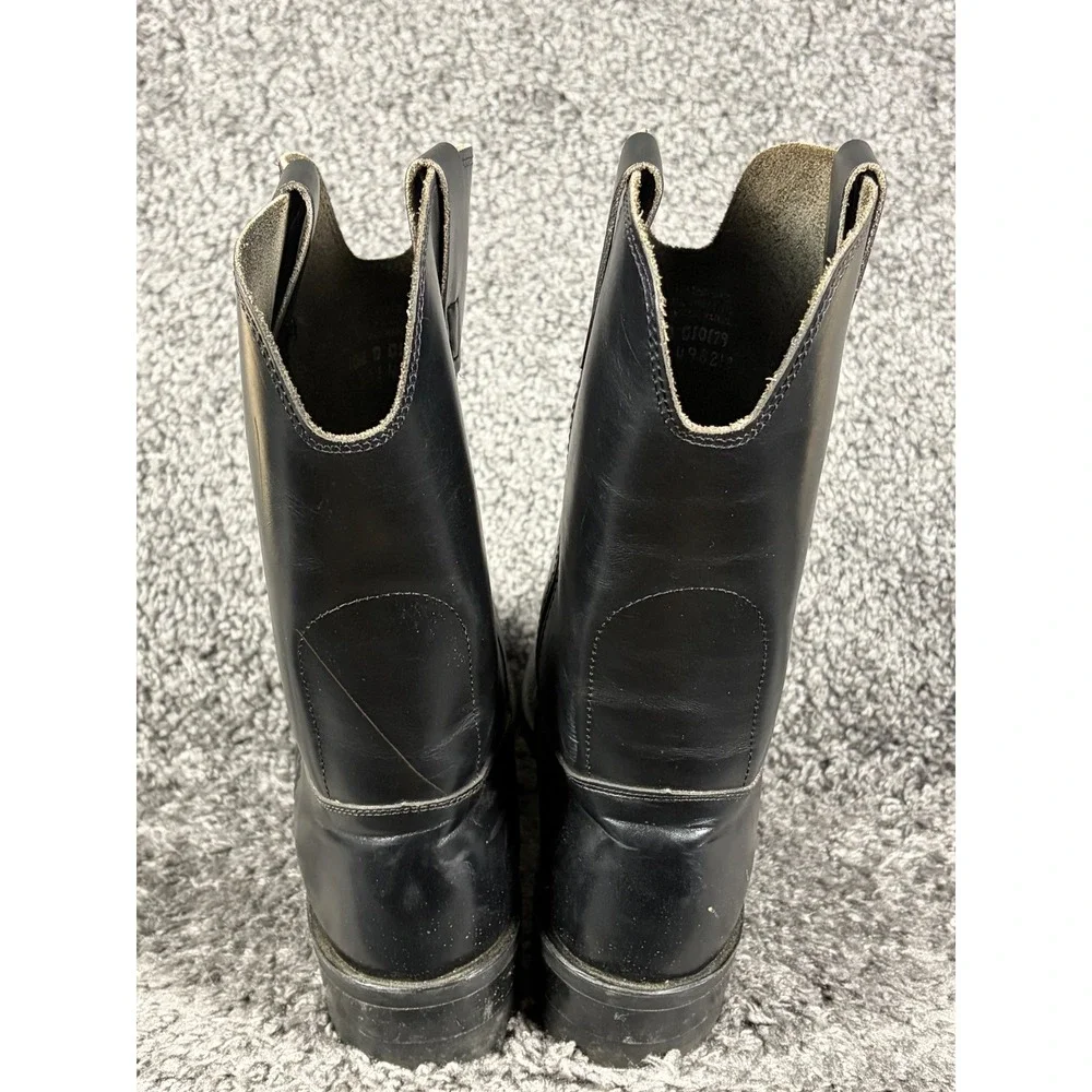 Vintage Biltrite Neoprene Motorcycle Boots Black Leather Made in USA Mens 10.5 D